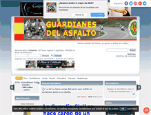 Tablet Screenshot of guardianesdelasfalto.com